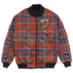 Clan Cameron of Lochiel Ancient Tartan Crest Bomber Jacket JV88 Cameron of Lochiel Ancient Tartan Tartan Bomber Jacket   