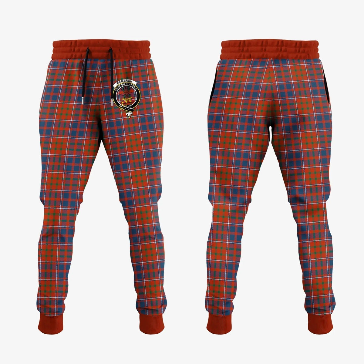 Clan Cameron Of Lochiel Ancient Tartan Crest Jogger Sweatpants GS40 Clan Cameron Tartan Today   