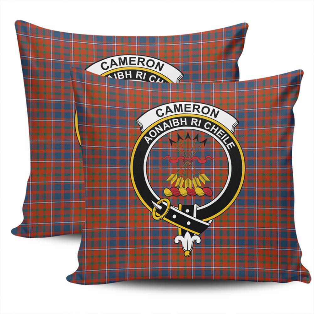 Clan Cameron of Lochiel Ancient Tartan Crest Pillow Cover XM44 Clan Cameron Tartan Today   