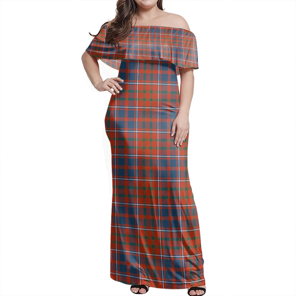 Clan Cameron Of Lochiel Ancient Tartan Hawaii Dress KT50 Clan Cameron Tartan Hawaii Dress   