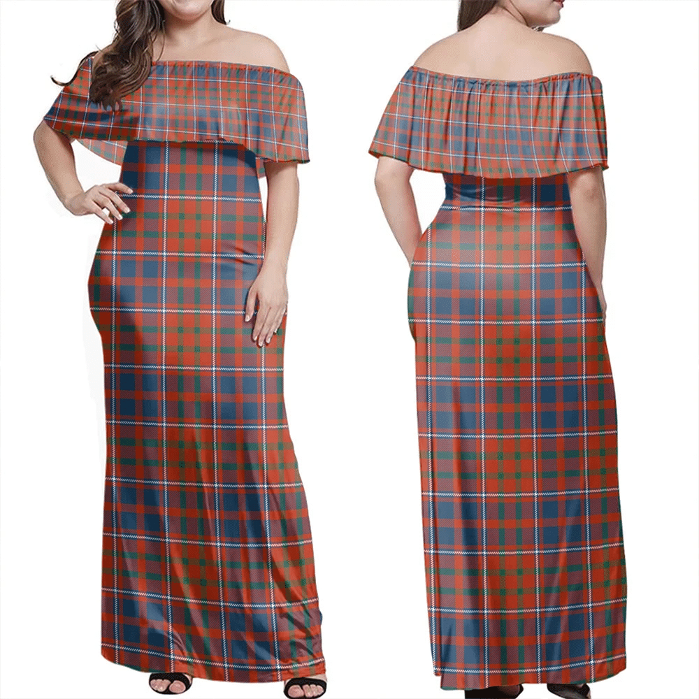 Clan Cameron Of Lochiel Ancient Tartan Hawaii Dress KT50 Clan Cameron Tartan Hawaii Dress   