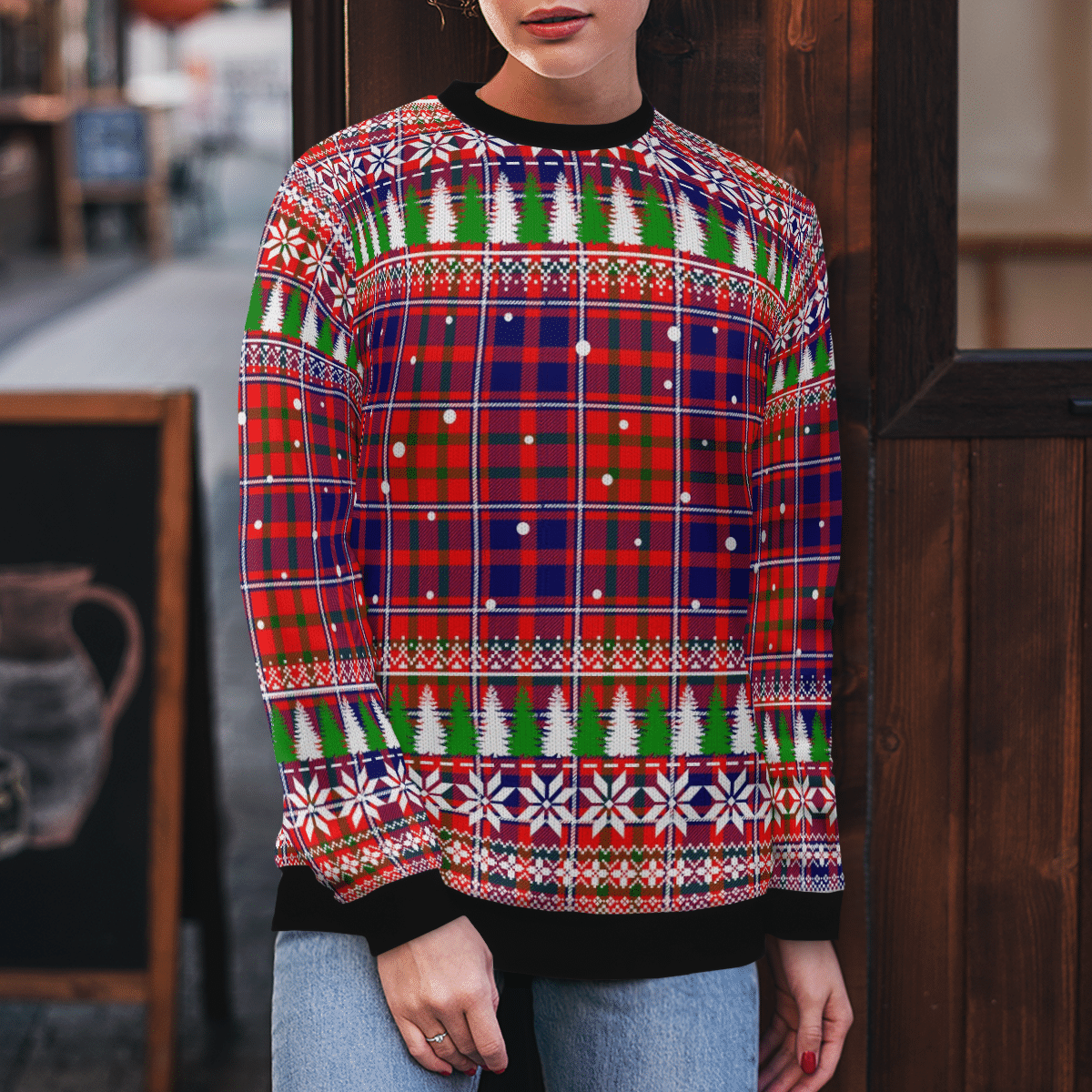 Clan Cameron of Lochiel Modern Tartan Christmas Ugly Sweater QL83 Cameron of Lochiel Modern Tartan Tartan Ugly Sweater   
