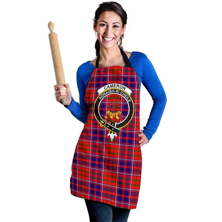 Clan Cameron of Lochiel Modern Tartan Crest Apron SB70 Clan Cameron Tartan Today   
