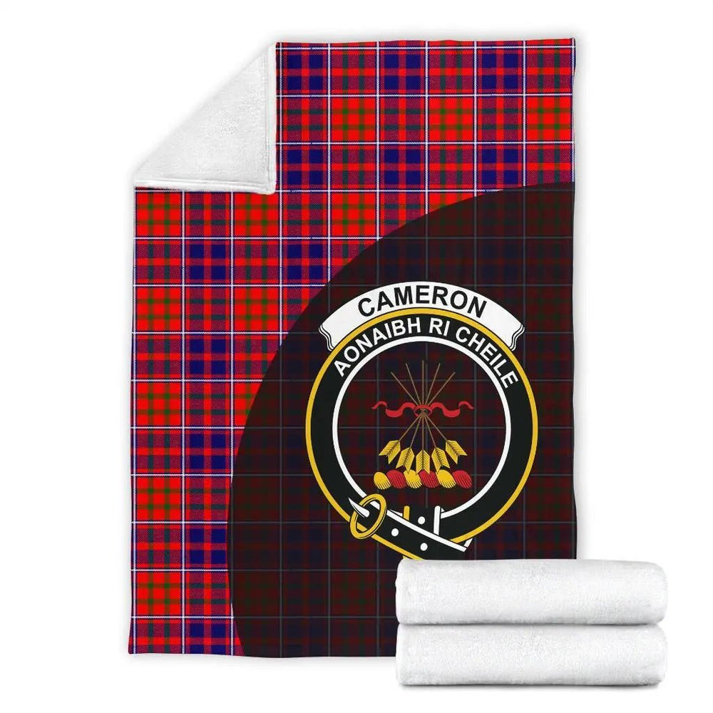 Clan Cameron of Lochiel Modern Tartan Crest Blanket Wave Style XR47 Clan Cameron Tartan Today   