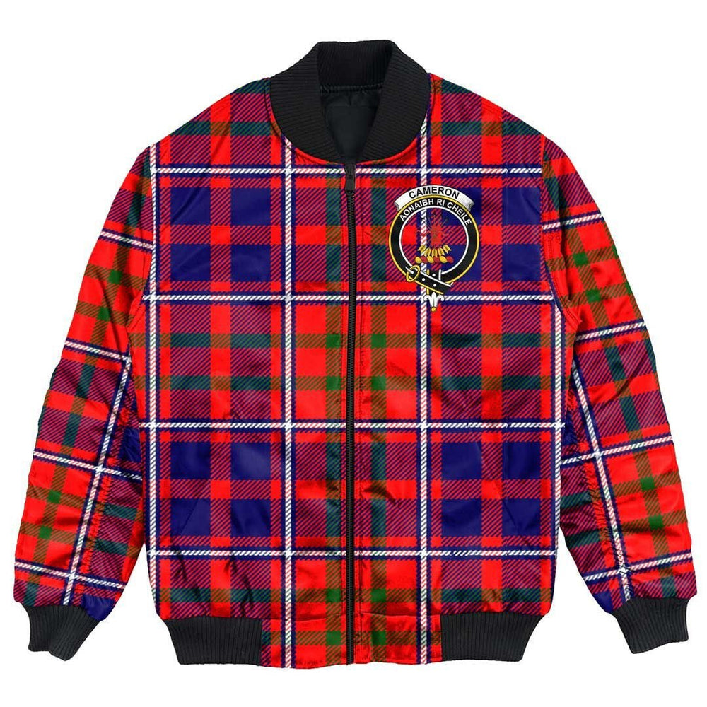 Clan Cameron of Lochiel Modern Tartan Crest Bomber Jacket LB97 Cameron of Lochiel Modern Tartan Tartan Bomber Jacket   