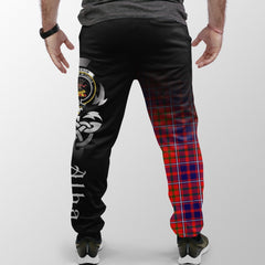 Clan Cameron Of Lochiel Modern Tartan Crest Jogger Sweatpants  Alba Celtic Style MW14 Clan Cameron Tartan Today   