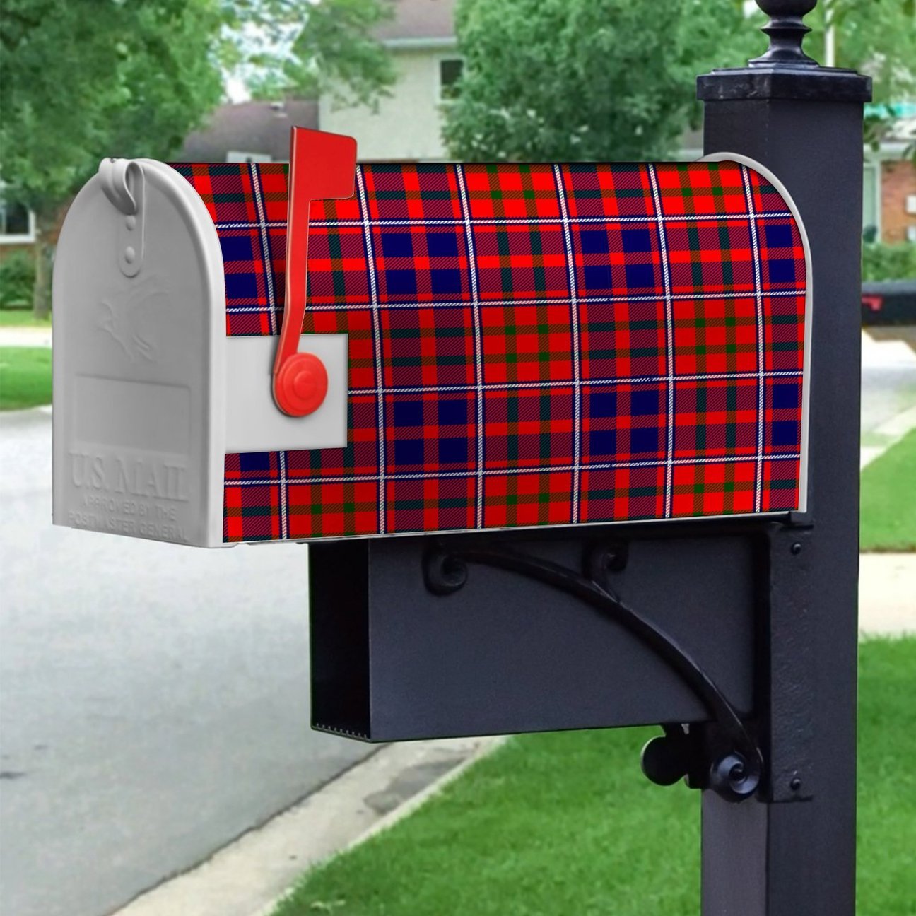 Clan Cameron Of Lochiel Modern Tartan Crest Mailbox JY55 Clan Cameron Tartan Today   