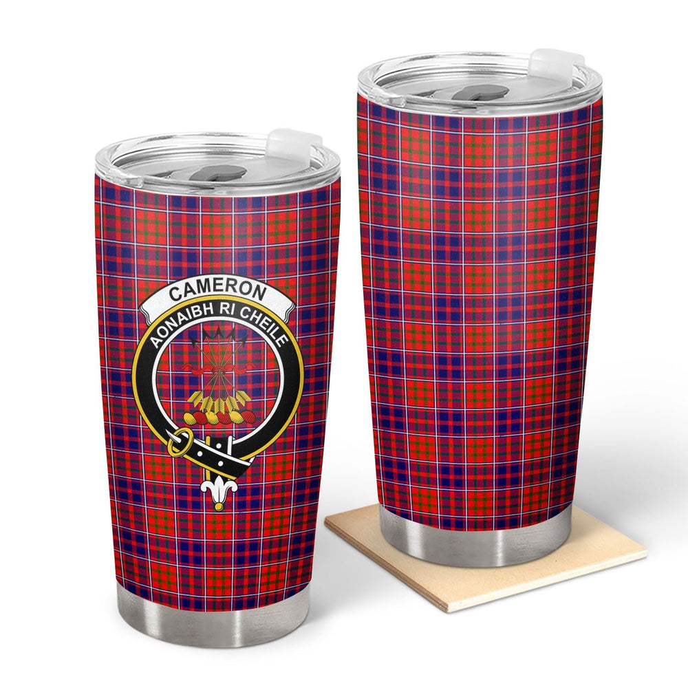 Clan Cameron of Lochiel Modern Tartan Crest Tumbler GG59 Clan Cameron Tartan Today   