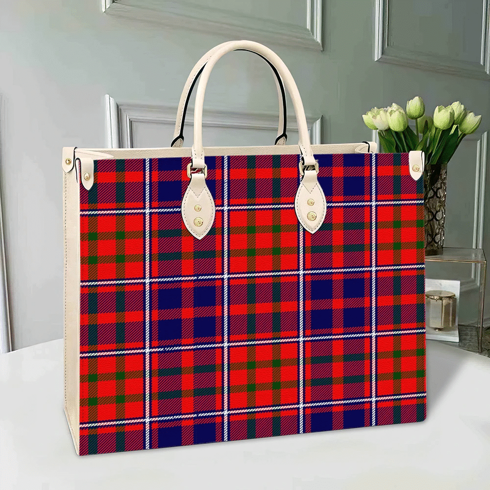 Clan Cameron Of Lochiel Modern Tartan Leather Bag AN46 Clan Cameron Tartan Today   