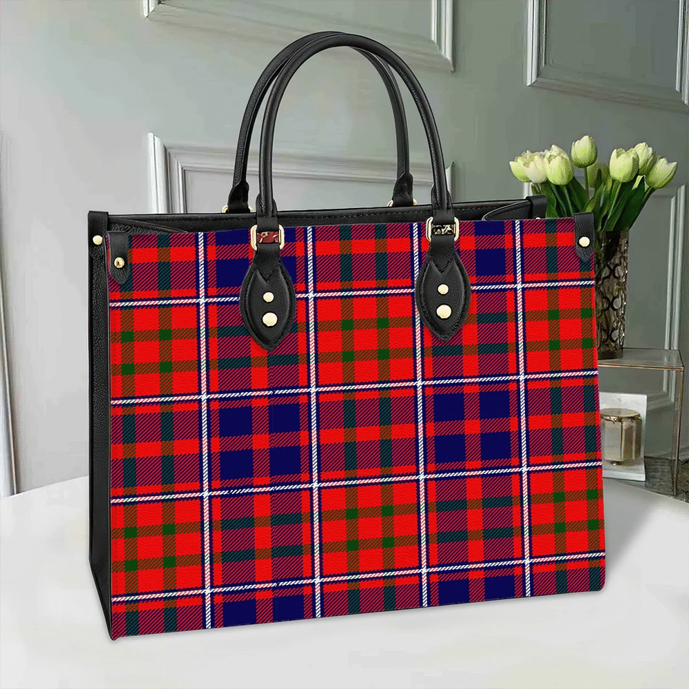 Clan Cameron Of Lochiel Modern Tartan Leather Bag AN46 Clan Cameron Tartan Today   