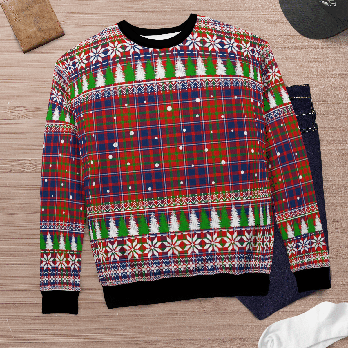 Clan Cameron of Lochiel Tartan Christmas Ugly Sweater VU41 Cameron of Lochiel Tartan Tartan Ugly Sweater   