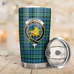 Clan Campbell Ancient 01 Tartan Crest Tumbler DA72 Clan Campbell Tartan Today   