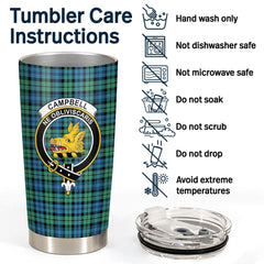 Clan Campbell Ancient 01 Tartan Crest Tumbler DA72 Clan Campbell Tartan Today   