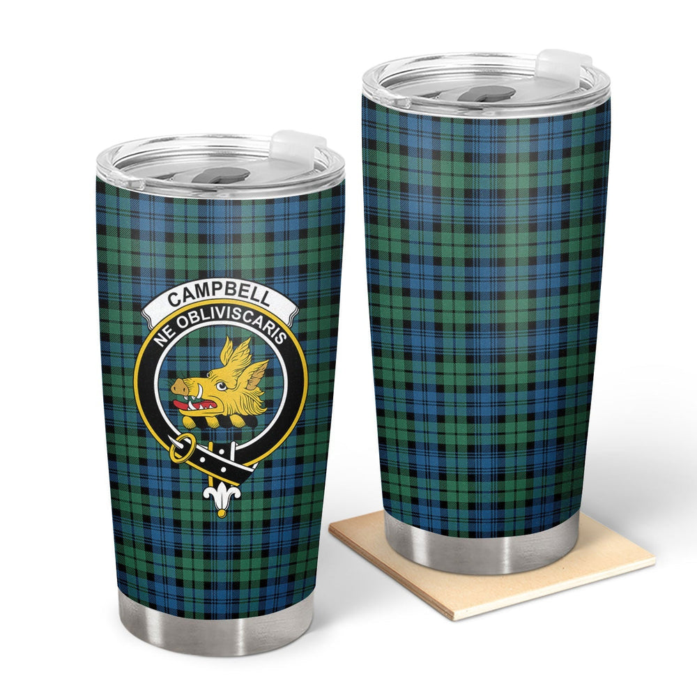 Clan Campbell Ancient 02 Tartan Crest Tumbler EI37 Clan Campbell Tartan Today   