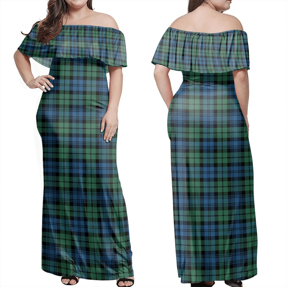 Clan Campbell Ancient 02 Tartan Hawaii Dress BC28 Clan Campbell Tartan Hawaii Dress   