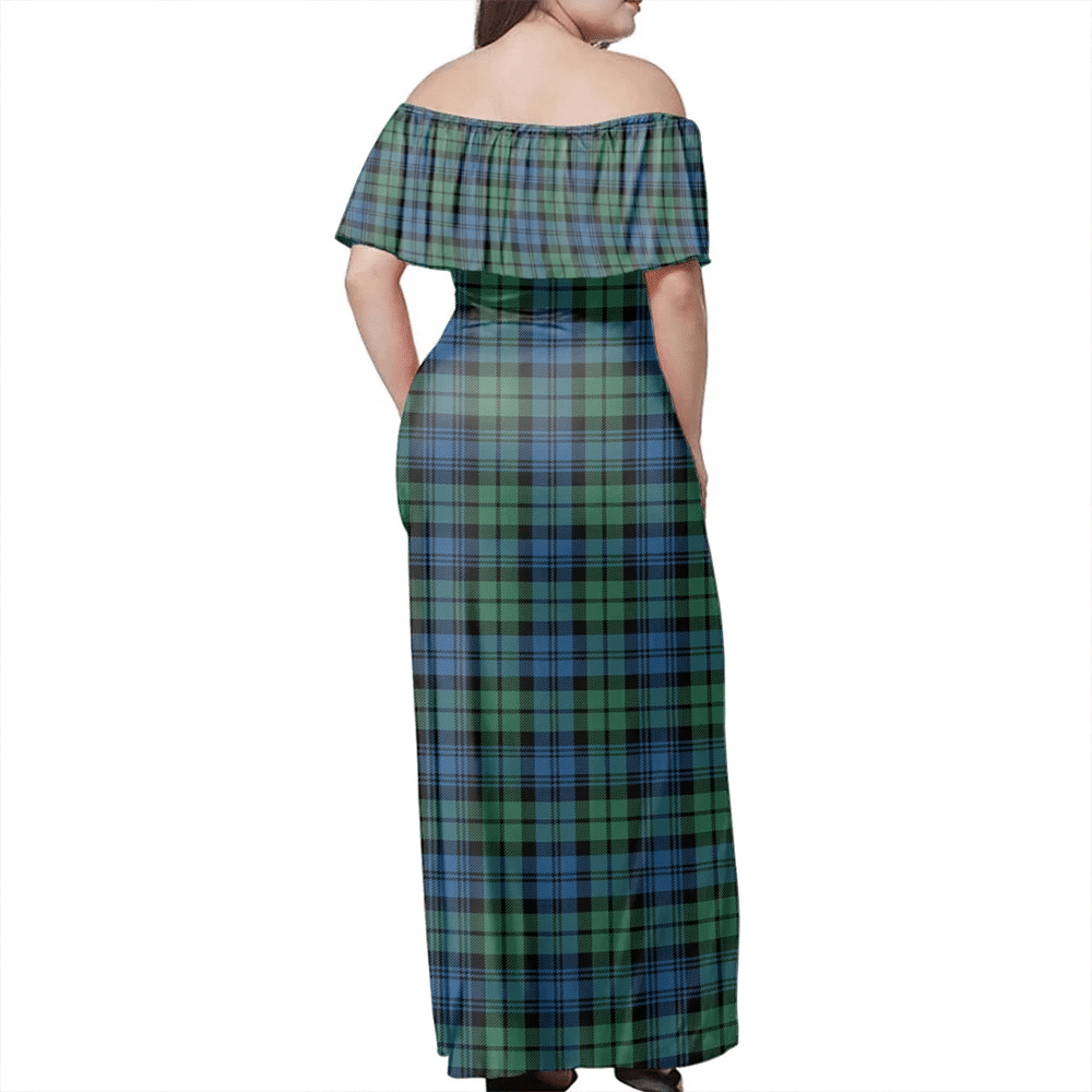 Clan Campbell Ancient 02 Tartan Hawaii Dress BC28 Clan Campbell Tartan Hawaii Dress   