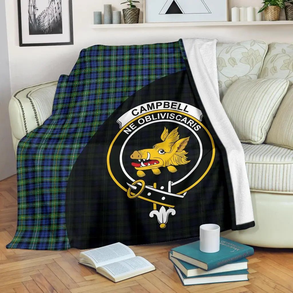 Clan Campbell Argyll Ancient Tartan Crest Blanket Wave Style UL60 Clan Campbell Tartan Today   
