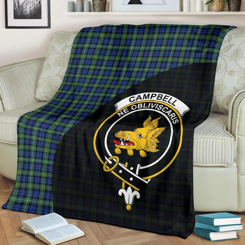 Clan Campbell Argyll Ancient Tartan Crest Blanket Wave Style UL60 Clan Campbell Tartan Today   