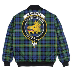 Clan Campbell Argyll Ancient Tartan Crest Bomber Jacket DJ48 Campbell Argyll Ancient Tartan Tartan Bomber Jacket   