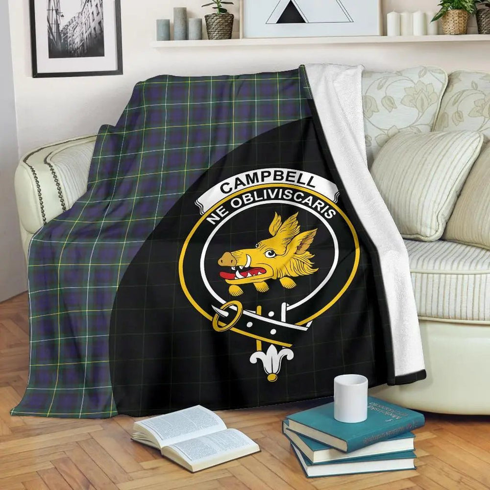 Clan Campbell Argyll Modern Tartan Crest Blanket Wave Style QY13 Clan Campbell Tartan Today   