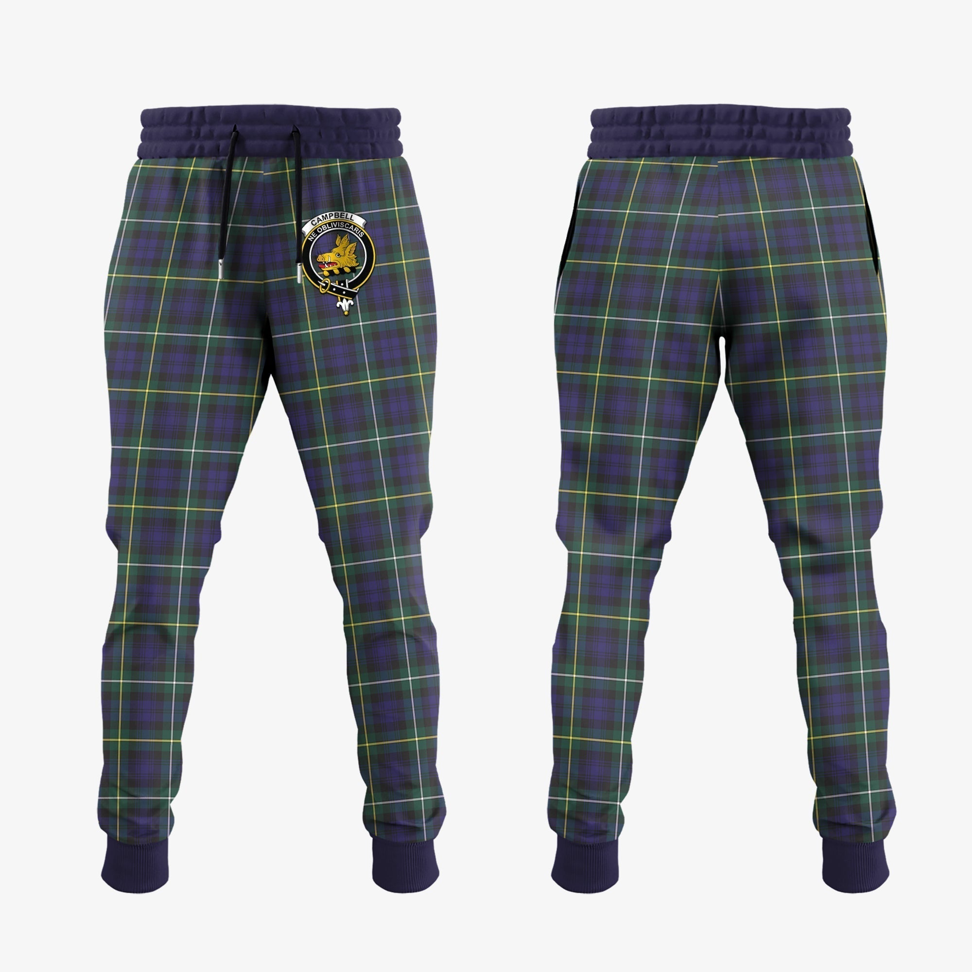 Clan Campbell Argyll Modern Tartan Crest Jogger Sweatpants YW24 Clan Campbell Tartan Today   