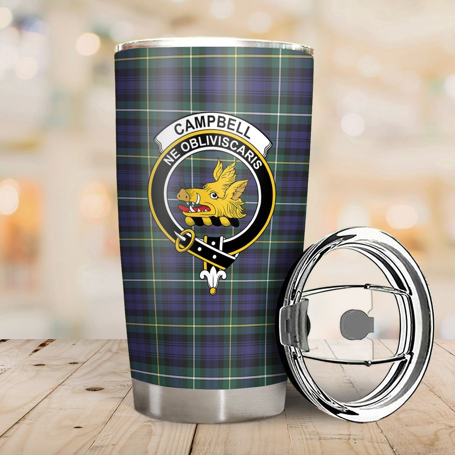 Clan Campbell Argyll Modern Tartan Crest Tumbler YG41 Clan Campbell Tartan Today   