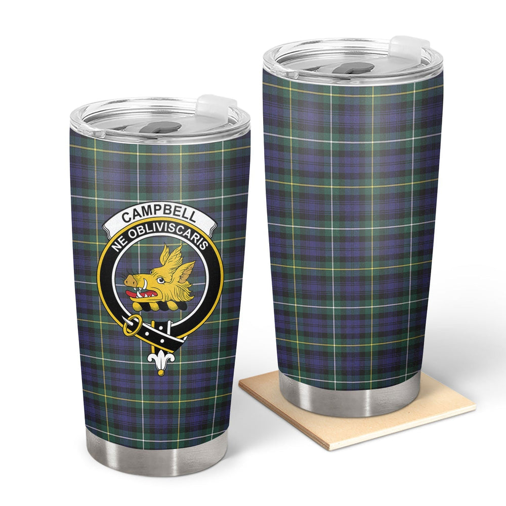 Clan Campbell Argyll Modern Tartan Crest Tumbler YG41 Clan Campbell Tartan Today   