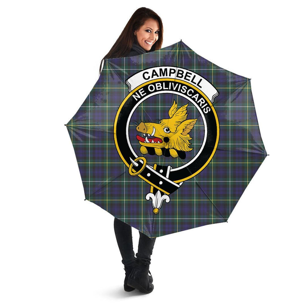 Clan Campbell Argyll Modern Tartan Crest Umbrella HR60 Clan Campbell Tartan Today   