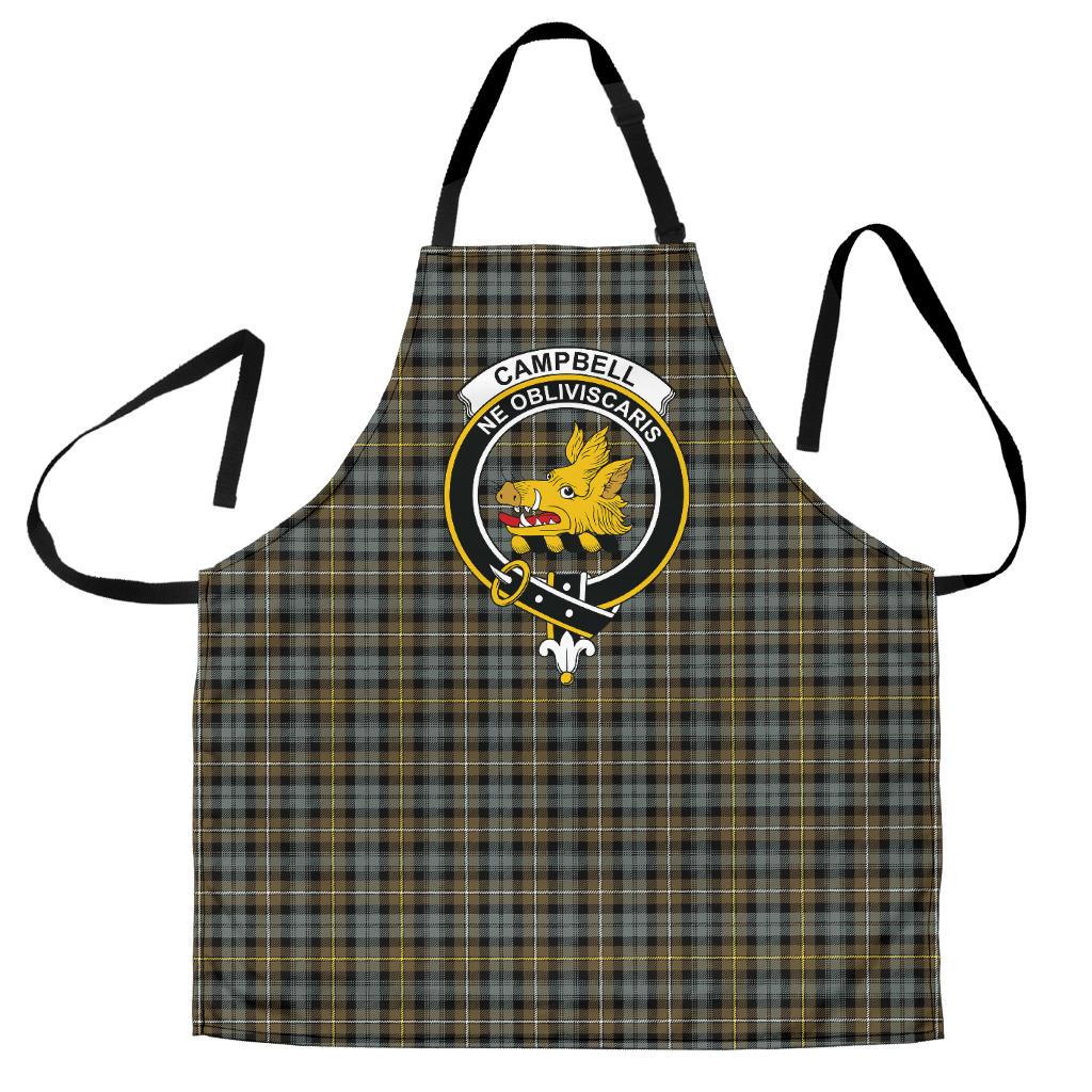 Clan Campbell Argyll Weathered Tartan Crest Apron RQ84 Clan Campbell Tartan Today   