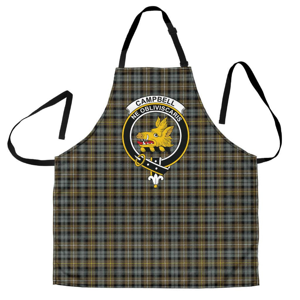 Clan Campbell Argyll Weathered Tartan Crest Apron RQ84 Clan Campbell Tartan Today   