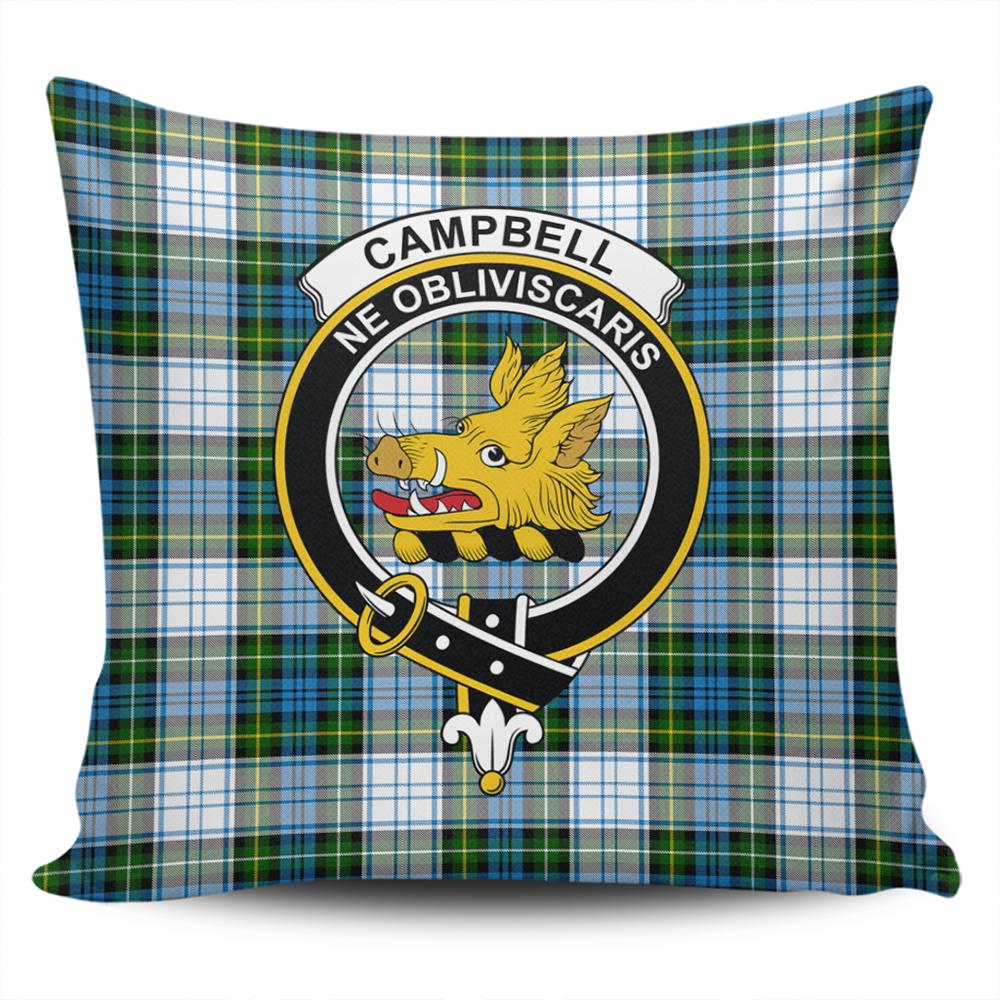 Clan Campbell Dress Ancient Tartan Crest Pillow Cover HN24 Clan Campbell Tartan Today   