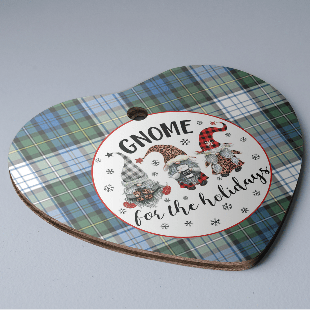 Clan Campbell Dress Ancient Tartan Tartan Crest Gnome Heart Ceramic Ornament ZP78 Campbell Dress Ancient Tartan Tartan Christmas   