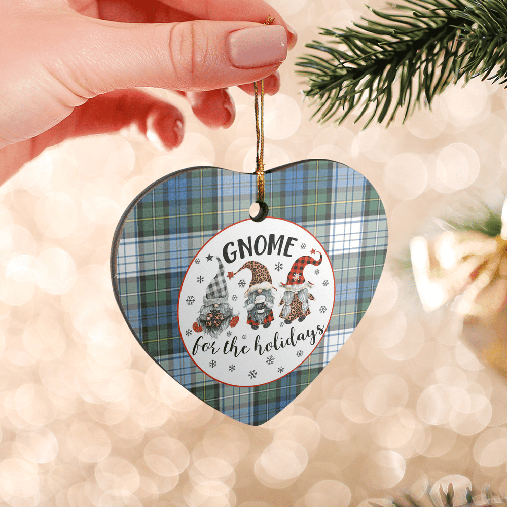 Clan Campbell Dress Ancient Tartan Tartan Crest Gnome Heart Ceramic Ornament ZP78 Campbell Dress Ancient Tartan Tartan Christmas   