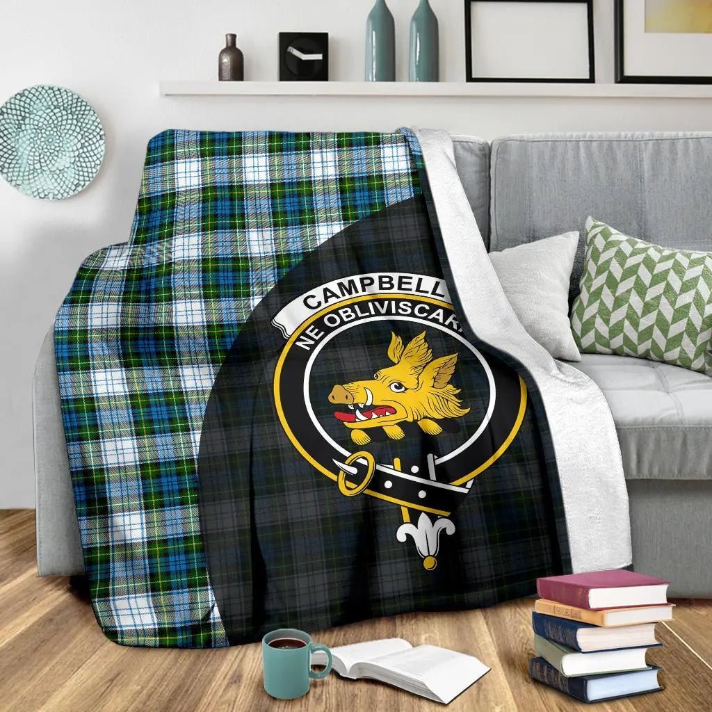 Clan Campbell Dress Tartan Crest Blanket Wave Style WX83 Clan Campbell Tartan Today   