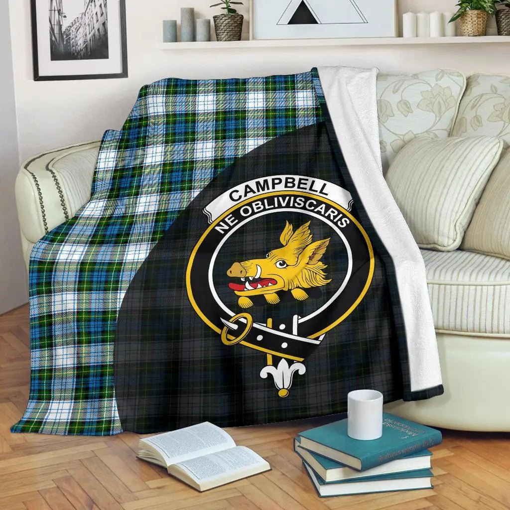 Clan Campbell Dress Tartan Crest Blanket Wave Style WX83 Clan Campbell Tartan Today   