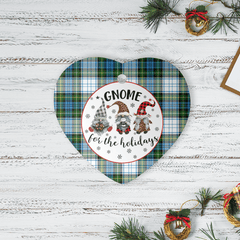 Clan Campbell Dress Tartan Tartan Crest Gnome Heart Ceramic Ornament OJ43 Campbell Dress Tartan Tartan Christmas   