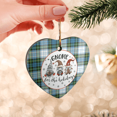 Clan Campbell Dress Tartan Tartan Crest Gnome Heart Ceramic Ornament OJ43 Campbell Dress Tartan Tartan Christmas   