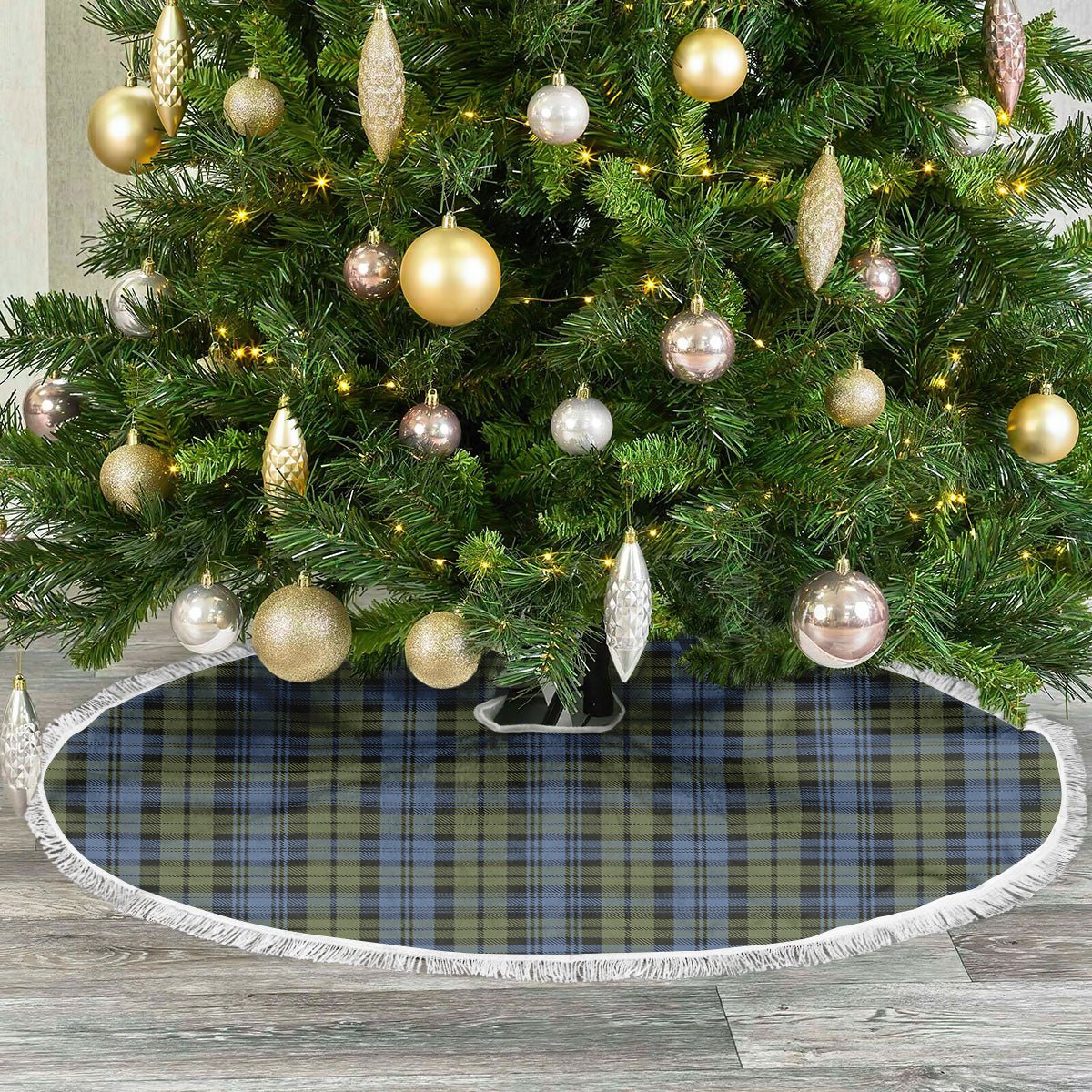 Clan Campbell Faded Tartan Christmas Tree Skirt CM10 Campbell Faded Tartan Tartan Christmas   