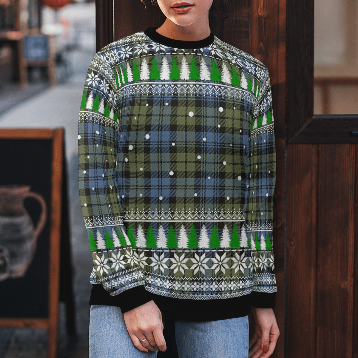 Clan Campbell Faded Tartan Christmas Ugly Sweater ZL49 Campbell Faded Tartan Tartan Ugly Sweater   