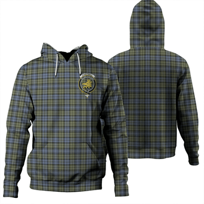 Clan Campbell Faded Tartan Hoodie Crest