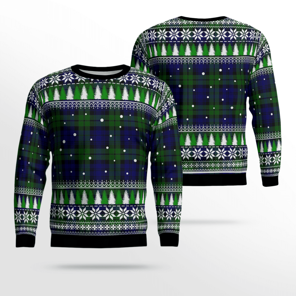 Clan Campbell Modern Tartan Christmas Ugly Sweater KV95 Campbell Modern Tartan Tartan Ugly Sweater   
