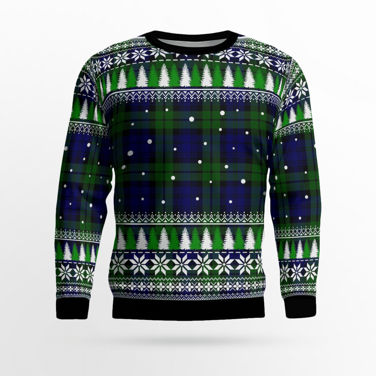 Clan Campbell Modern Tartan Christmas Ugly Sweater KV95 Campbell Modern Tartan Tartan Ugly Sweater   