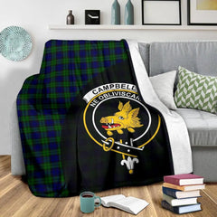 Clan Campbell Modern Tartan Crest Blanket Wave Style FX24 Clan Campbell Tartan Today   