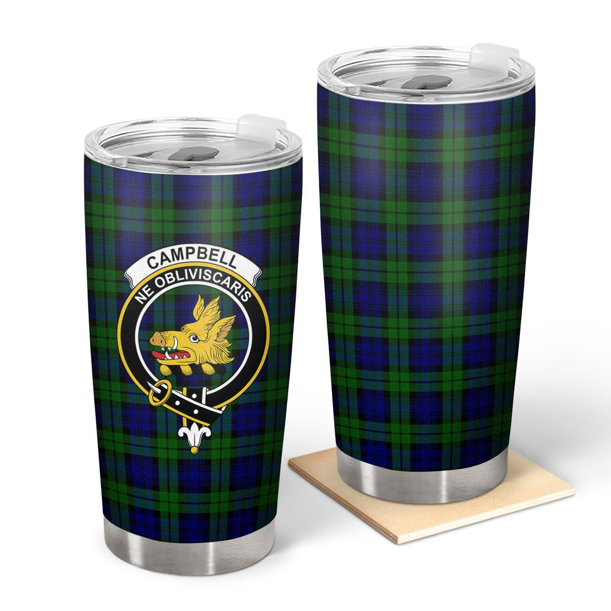 Clan Campbell Modern Tartan Crest Tumbler XJ77 Clan Campbell Tartan Today   