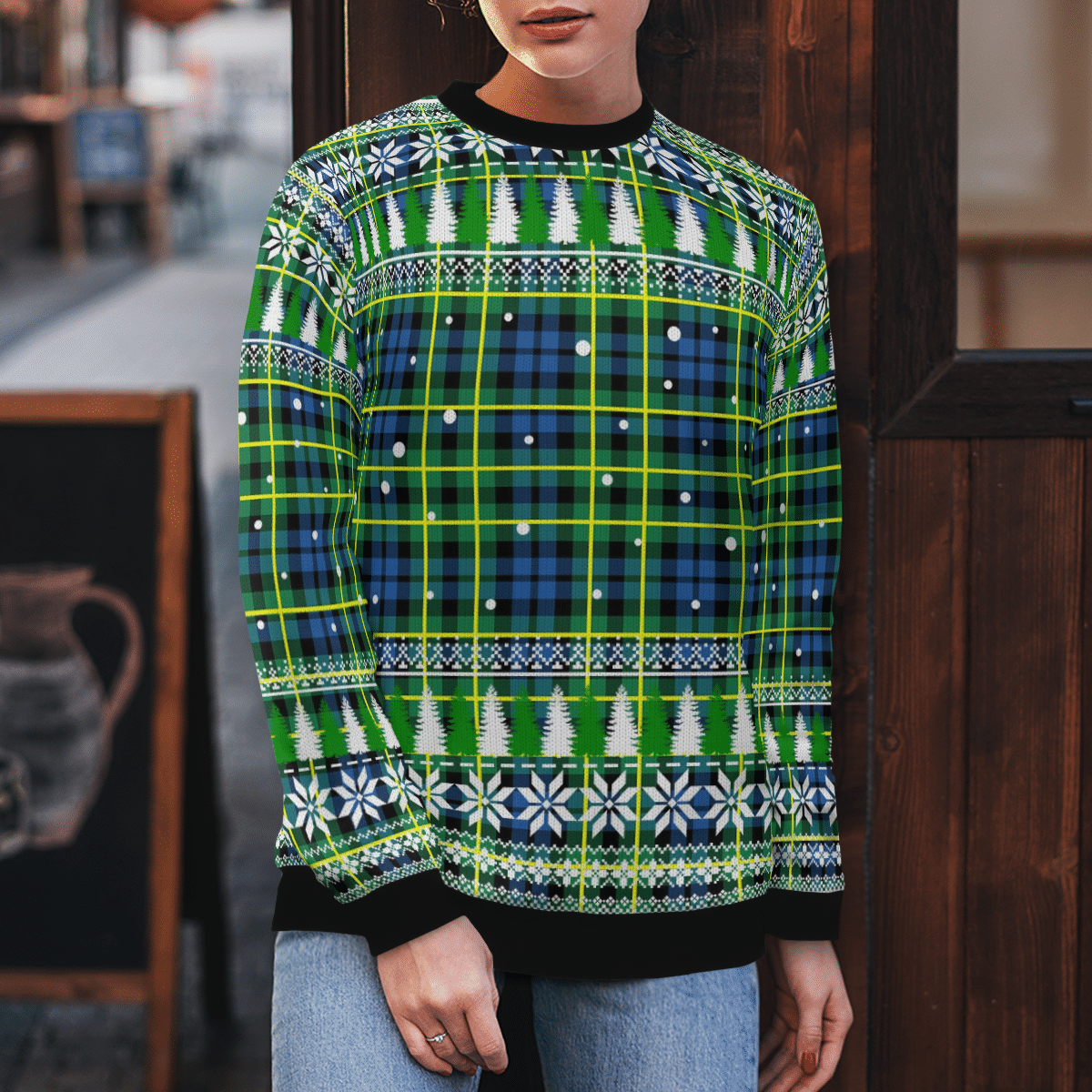Clan Campbell of Breadalbane Ancient Tartan Christmas Ugly Sweater KJ63 Campbell of Breadalbane Ancient Tartan Tartan Ugly Sweater   
