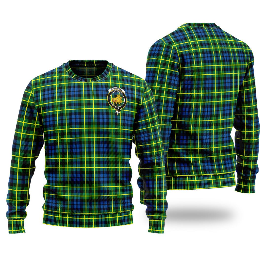 Clan Campbell Of Breadalbane Ancient Tartan Christmas Ugly Sweater NN31 Campbell Of Breadalbane Ancient Tartan Tartan Sweater   