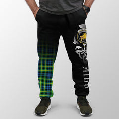 Clan Campbell Of Breadalbane Ancient Tartan Crest Jogger Sweatpants  Alba Celtic Style LB32 Clan Campbell of Breadalbane Tartan Today   