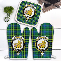 Clan Campbell Of Breadalbane Ancient Tartan Crest Oven Mitt And Pot Holder (2 Oven Mitts + 1 Pot Holder) HQ85 Clan Campbell of Breadalbane Tartan Today   