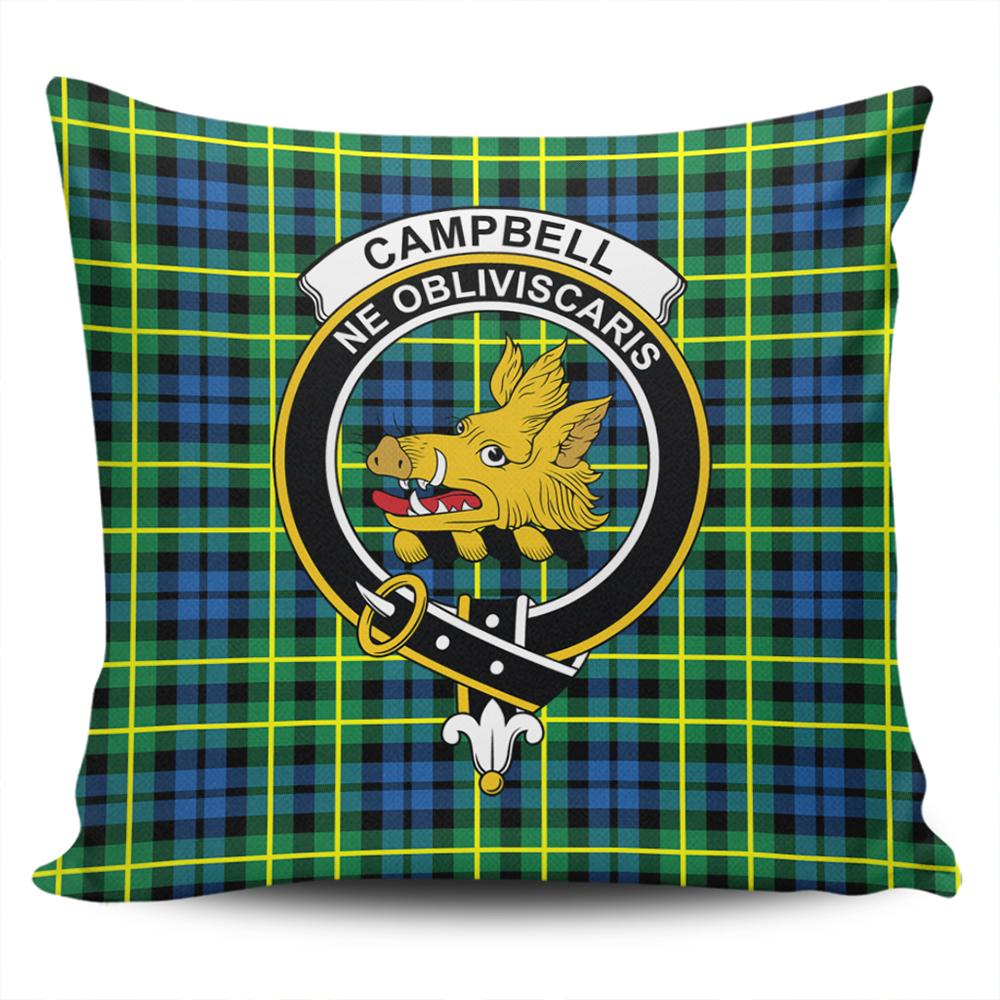 Clan Campbell of Breadalbane Ancient Tartan Crest Pillow Cover CI23 Clan Campbell of Breadalbane Tartan Today   