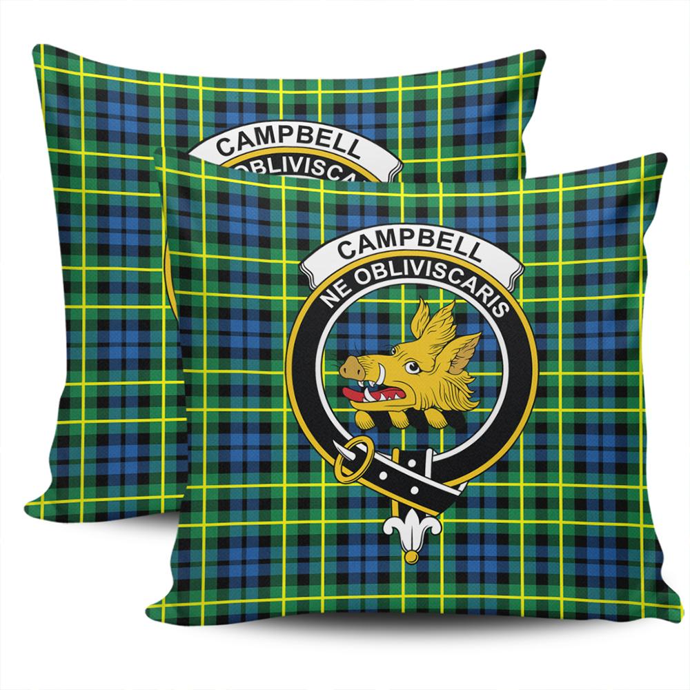 Clan Campbell of Breadalbane Ancient Tartan Crest Pillow Cover CI23 Clan Campbell of Breadalbane Tartan Today   